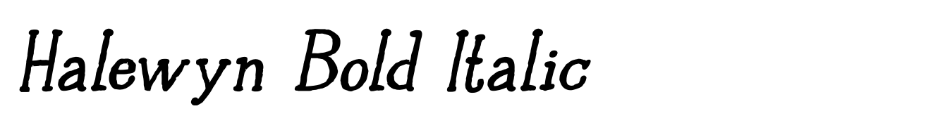 Halewyn Bold Italic